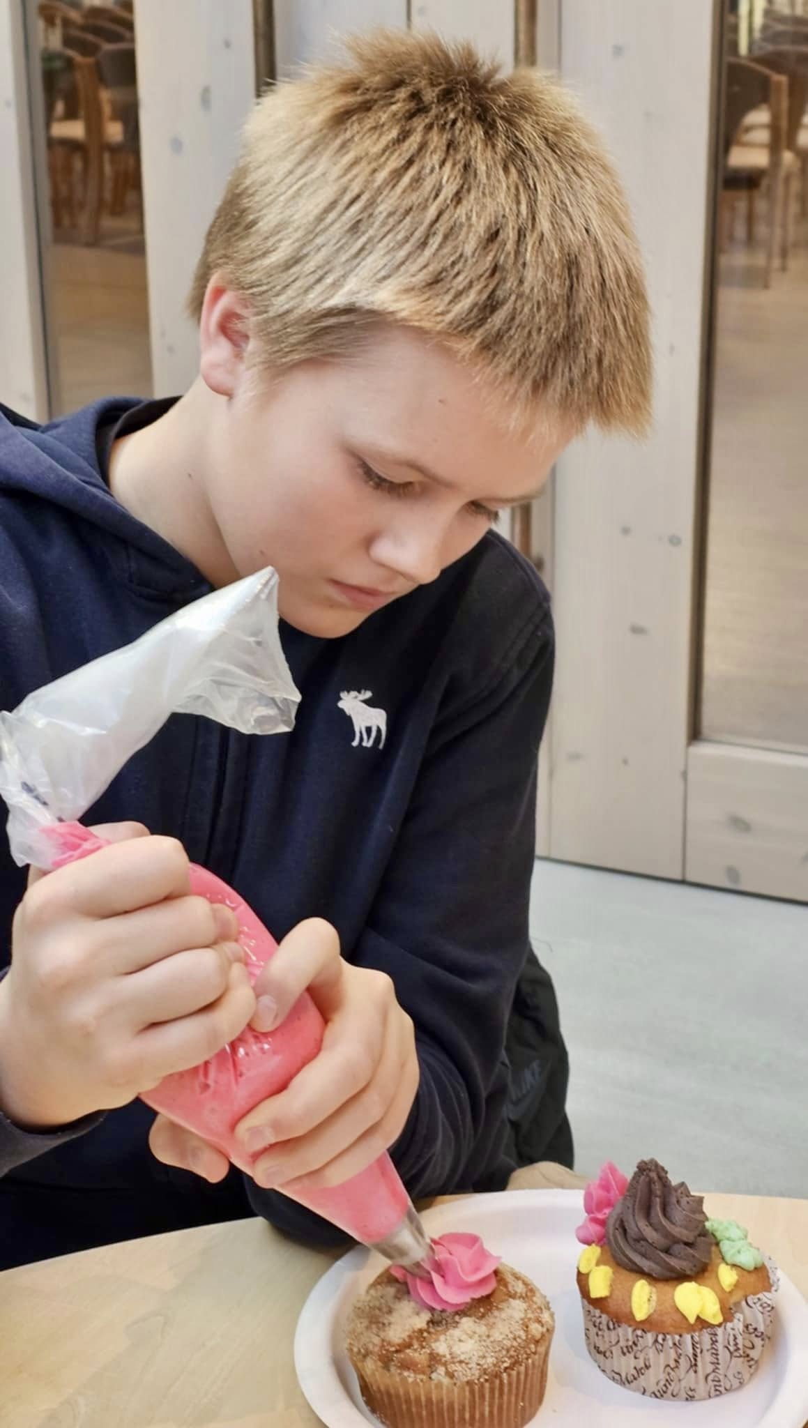 Cupcake pynting på forandingshuset